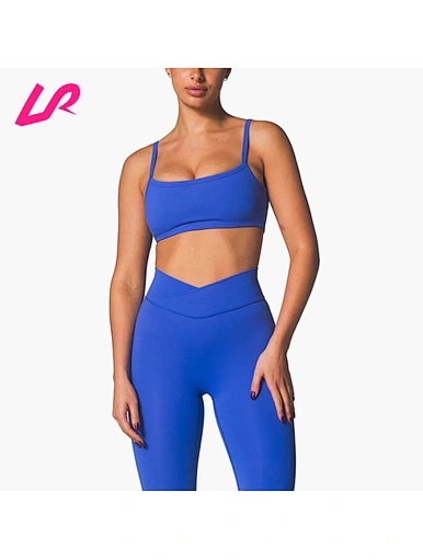 spaghetti strap sports bra with padding